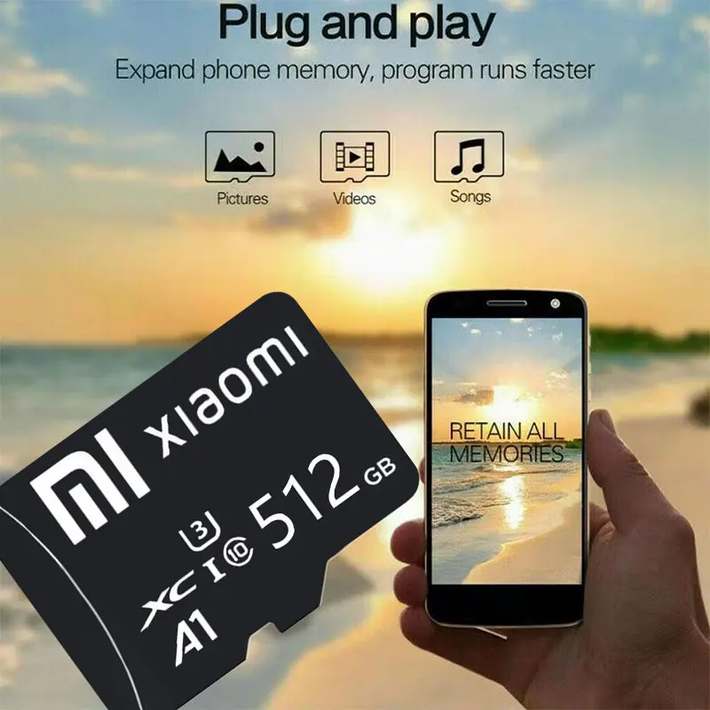 Xiaomi sd speicher karte 2 tb micro tf/sd karte 1tb klasse 10 high speed a2 u3 flash tf karte v60 2 tb usb flash karte für drohnen kamera