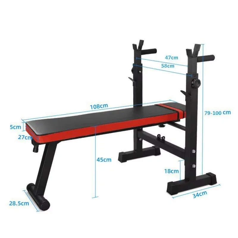 

Home Gym Multifunction Folding Weightlifting Bench Ideal For Dumbbell Exercise Bench Press And Barbell Squat New Arrival