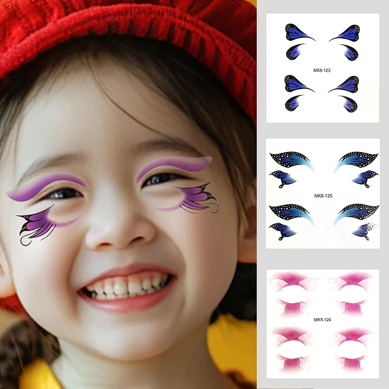 Glitter Butterfly Thigh Face Wings Fake Tattoo Temporary Tattoos Flowers Tattoo Stickers Butterfly Tattoo Stickers