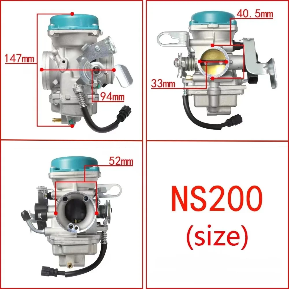 33MM Motorcycle Carburetor For Bajaj Pulsar200 Rouser 200 NS200 200NS BS3 200cc DTSi BS-3 Engine Carb 2012-2016