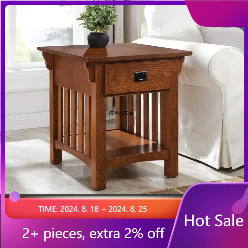 Locking Drawer Nightstand Side Table Bedside Table Room Impeccable Secret Compartment Medium Oak Bedroom Furniture Furnitures