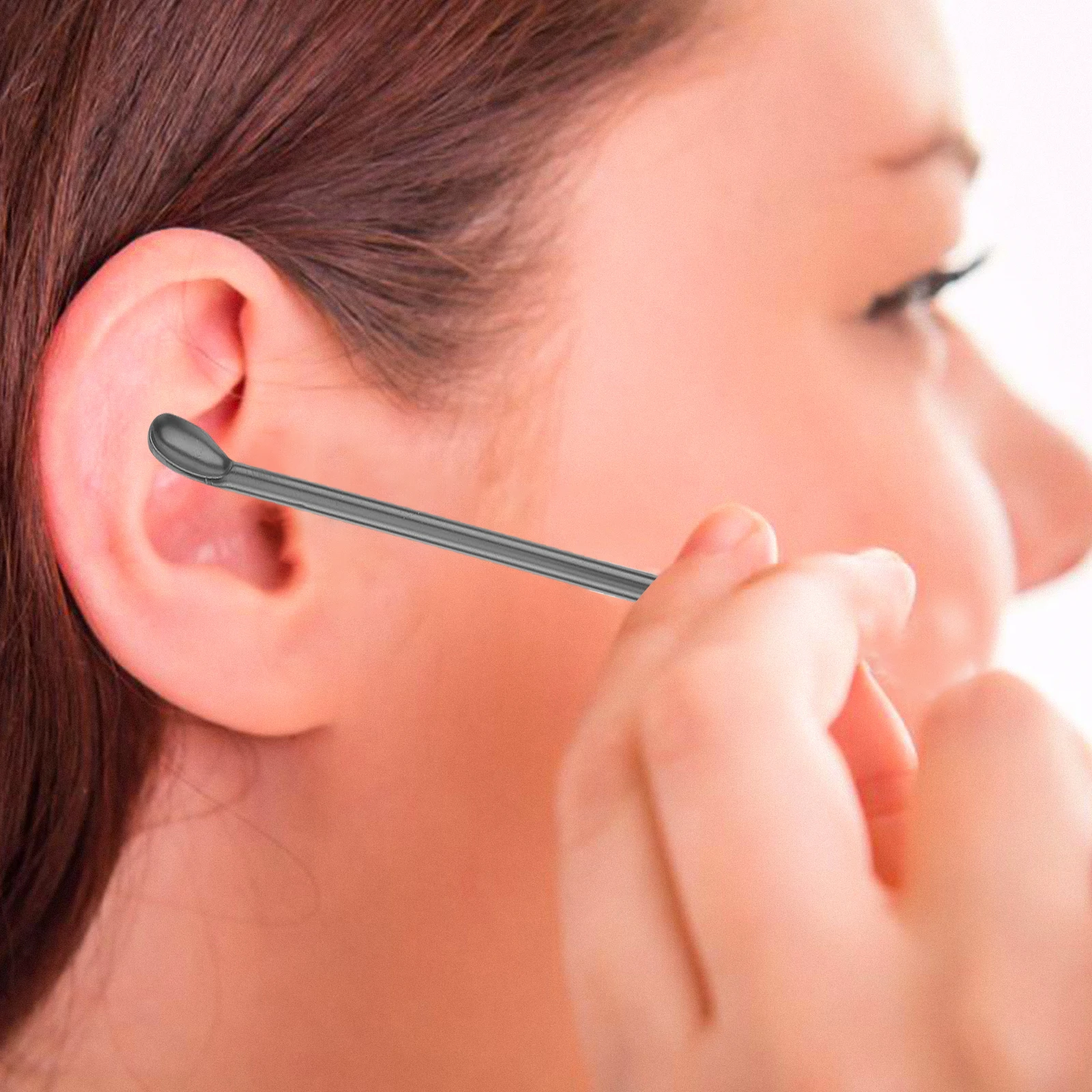 

2 Sets Ear Wax Removal Stainless Steel Spoon Portable Ear Cleaner Kit Picking Spiral Long Travel