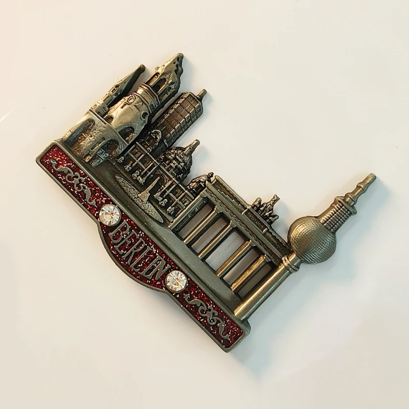 Germany，Berlin，Brandenburg Gate，3D Stereoscopic，Tourism Souvenirs，Metal，Decoration home，Refrigerator magnets ﻿