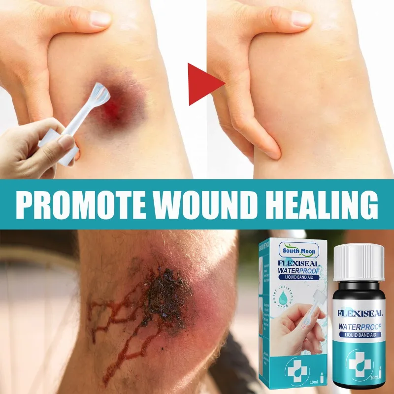 Liquid Wound Dressing Liquid Skin Bandage Breathable Transparent Waterproof Repair Wound Cleansing Rapid Film Formation Liquid