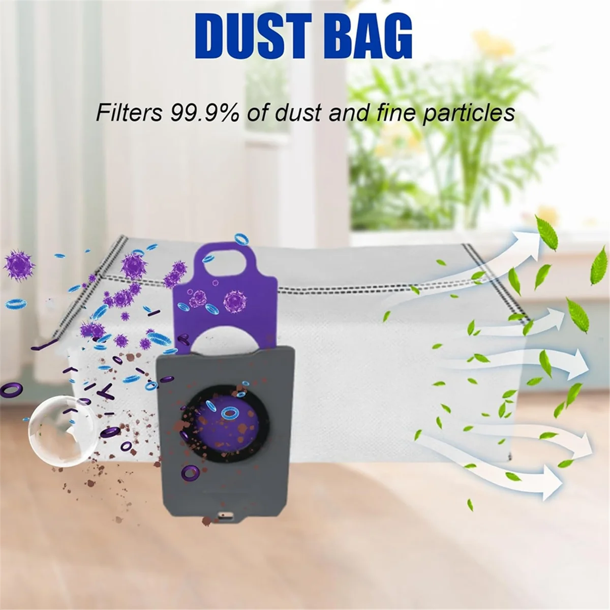 8 PCS Dust Bag for Narwal Freo Z Ultra Super Vacuum Cleaner Replacement Bags Dust Collecting Bags Accessory Set