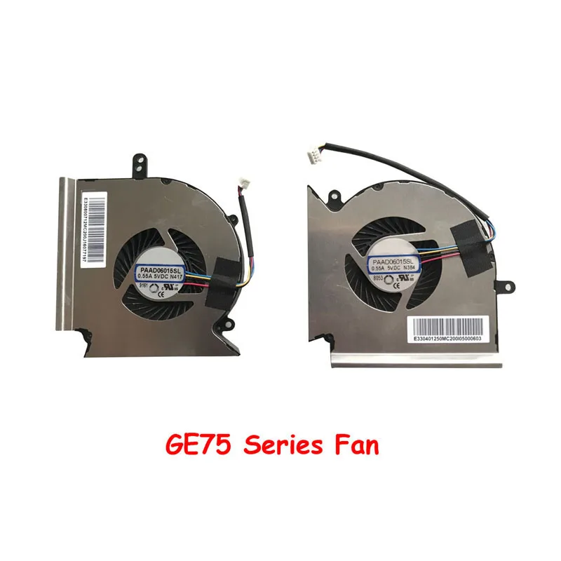 

Вентилятор ЦП для MSI GE75 MS-17E1 GP75 GE63 GP63 GV63 GE73 GL73 PAAD06015SL N414 N417 E330800582MC200 N384 N385 E330401250MC200