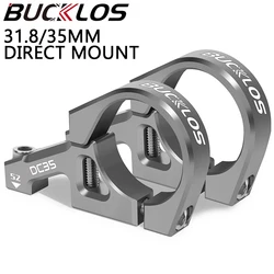 BUCKLOS Downhill Bike Stem 35mm 31.8mm AM DH Stem Aluminum Alloy Double Shoulder Fork Bicycle Power Direct Mount Mtb Power