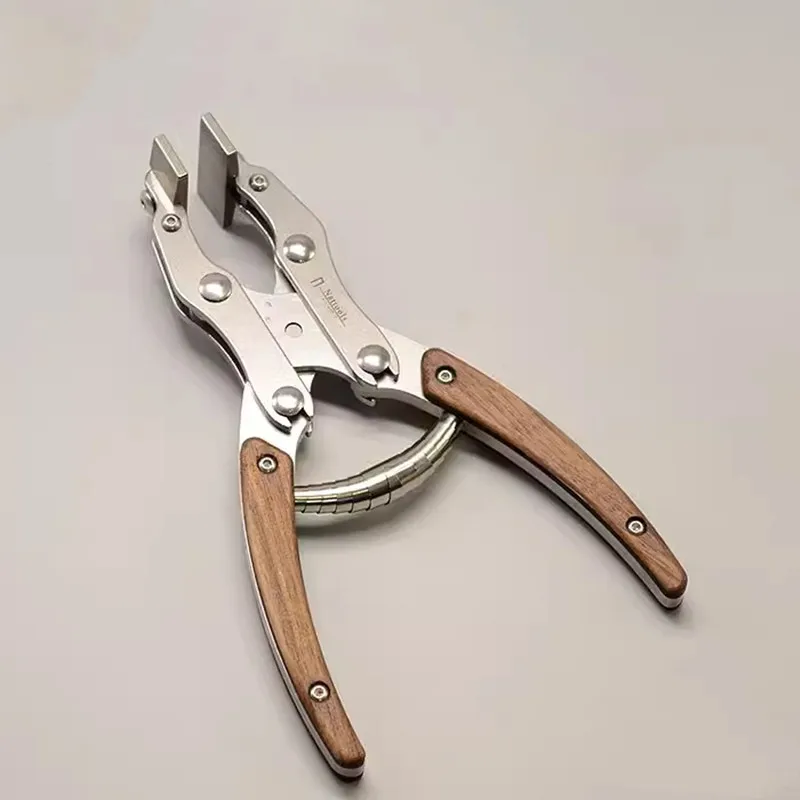 Nattools Upgraded Leather Flat Pliers Stainless Steel Handmade DIY Leather Craft Parallel Pliers 38mm Leather Tool