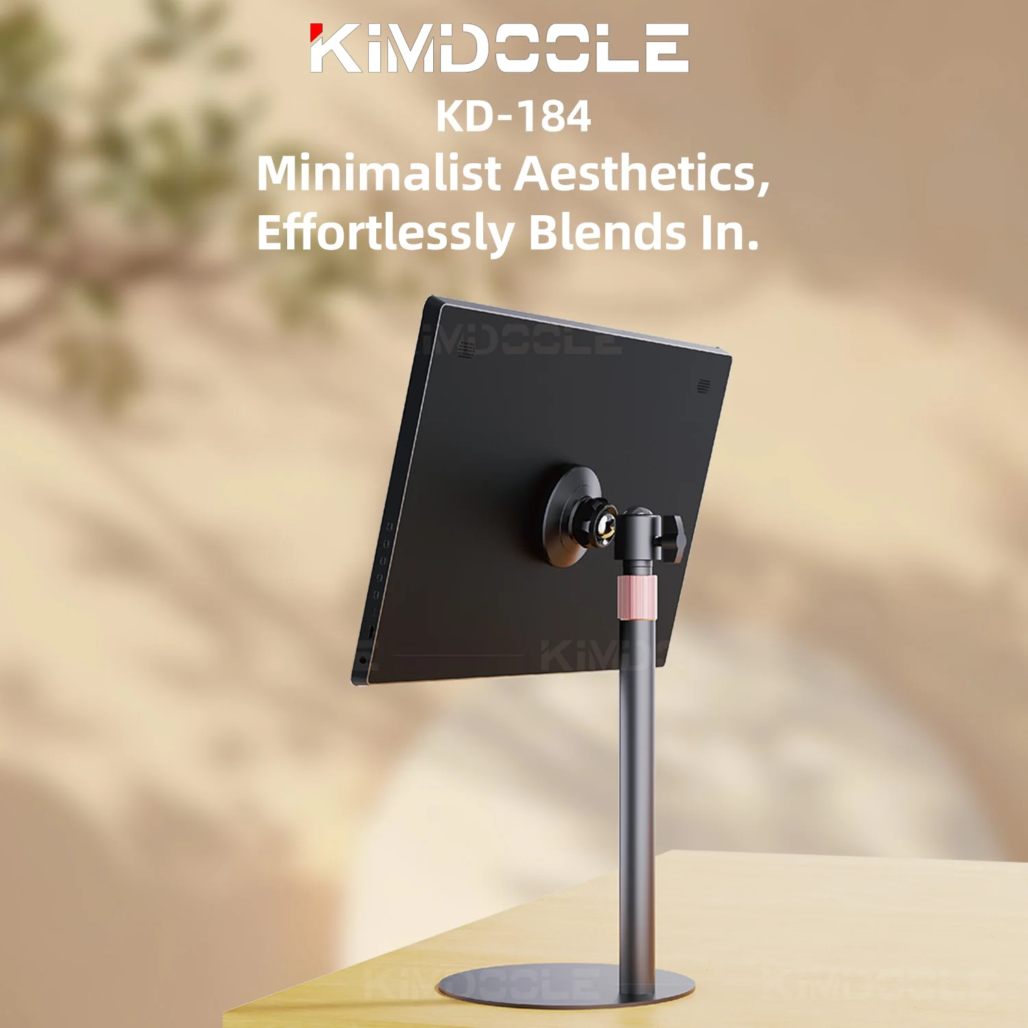 Kimdoole Portable Monitor Stand Adjustable Height Desktop Magnetic Bracket for 4.7-17.3 inch Phone Tablet Monitor Support Holder