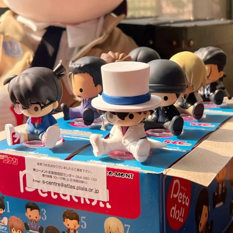 

Re-Ment Original 8pcs Petadoll Detective Conan Anime Figure Toys For Kids Gift Collectible Model Ornaments Toy Gift