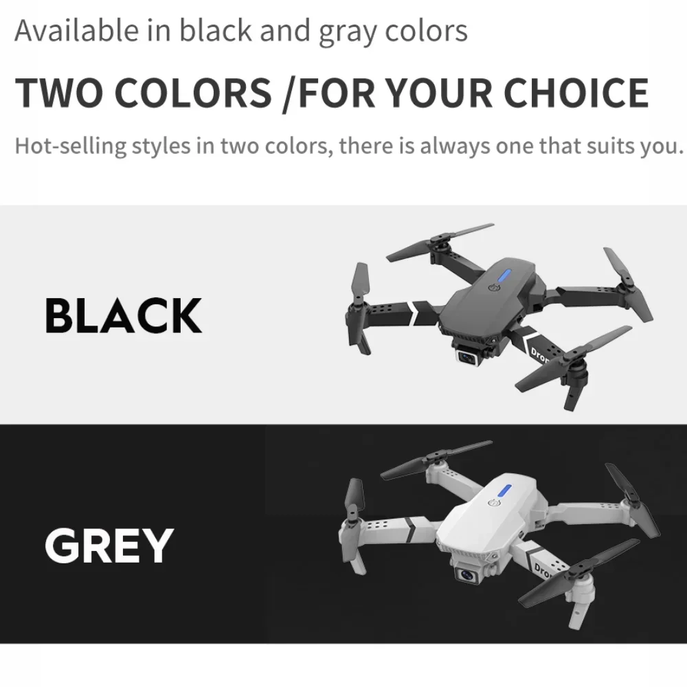 Professionale E88 EVO Motore Brushless Drone Altezza Tenuta Pieghevole RC 4K HD Fotocamera Quadcopter Grande Angolo WiFi FPV Elicottero Giocattolo