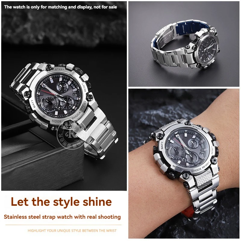 

MTG-B3000 Stainless steel watchband special for Casio MTG-B3000 quick release steel watch strap men's bracelet accessories