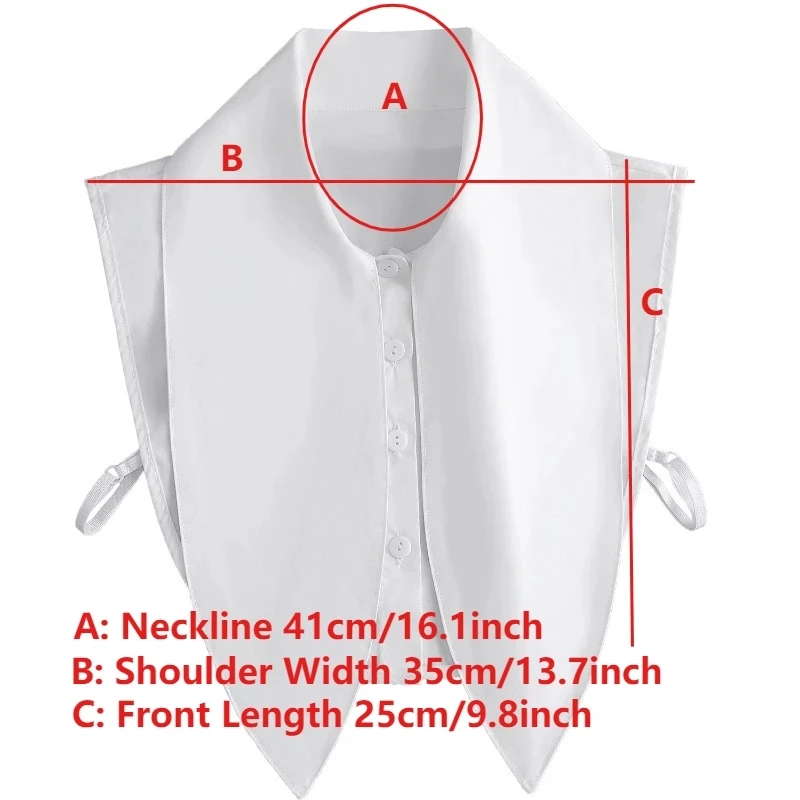 Girls Front Ties Fake Collar Removable Shirt Women Detachable Shirt Collar Bowknots Neckwear Tie Faux Col