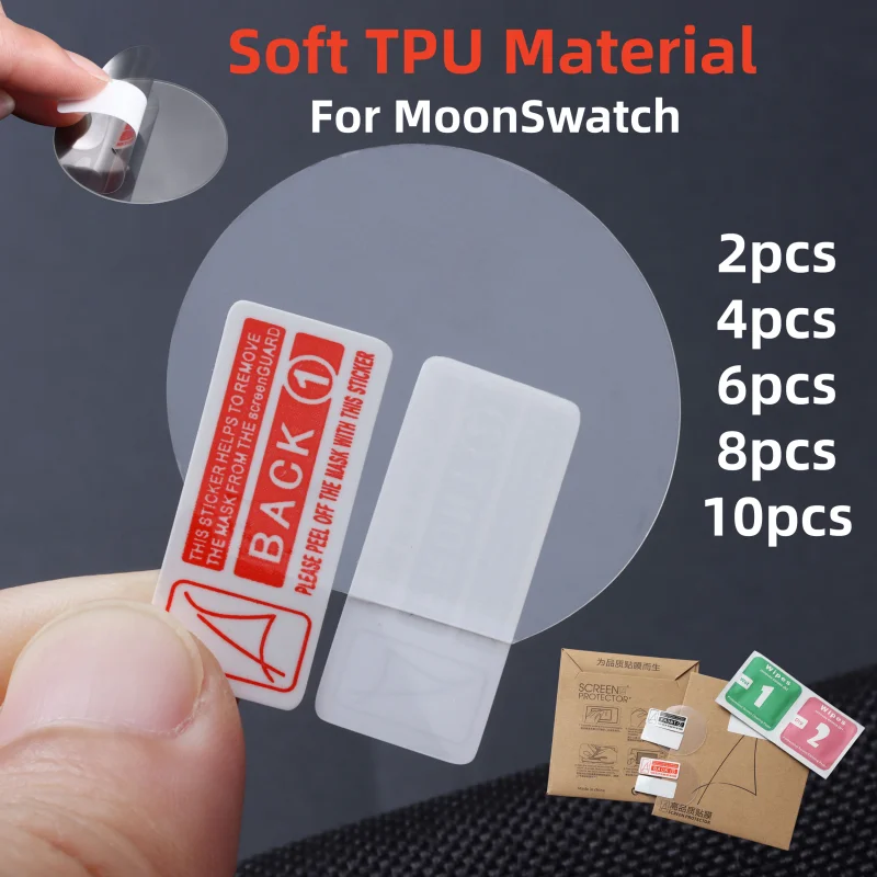 Película de hidrogel TPU suave para Omega, protector de pantalla de marca conjunta Swatch, biocerámico para MoonSwatch SO33, película de cobertura total