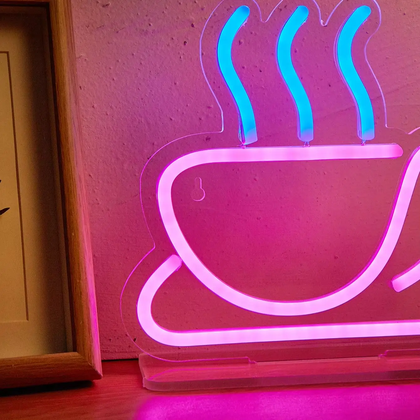 Chi-buy LED Neon Desktop Coffee Cup USB Powered Neon Signs Decor Lamp Signs Birthday Gift Wall Art For Bedroom Room Bar Shop view 6