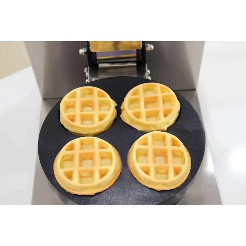 قالب مخصص 4 قطع صانع الوافل الصغير الشركات المصنعة لآلة الوافل التجارية مع لوحات الوافل القابلة للإزالة