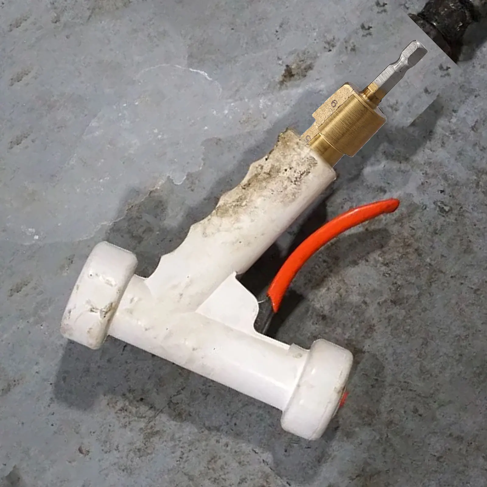 Pprリフティングステップドリルビット、六角シャンク、水道管ツール、ハンドルhss素材、ゴールドカラー、サイズ61x6 35x22mm、6 35mm