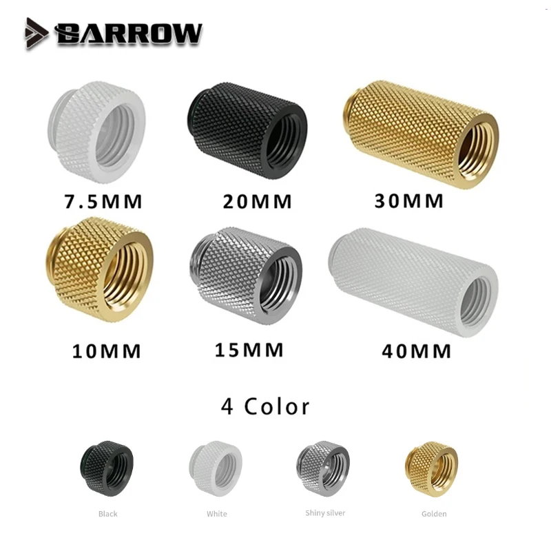 

Barrow Extender Fitting ,G1/4 Adapter Male To Female TNYZ-G7.5 TNYZ-G10 TNYZ-G15 TNYZ-G20 TNYZ-G30 TNYZ-G40