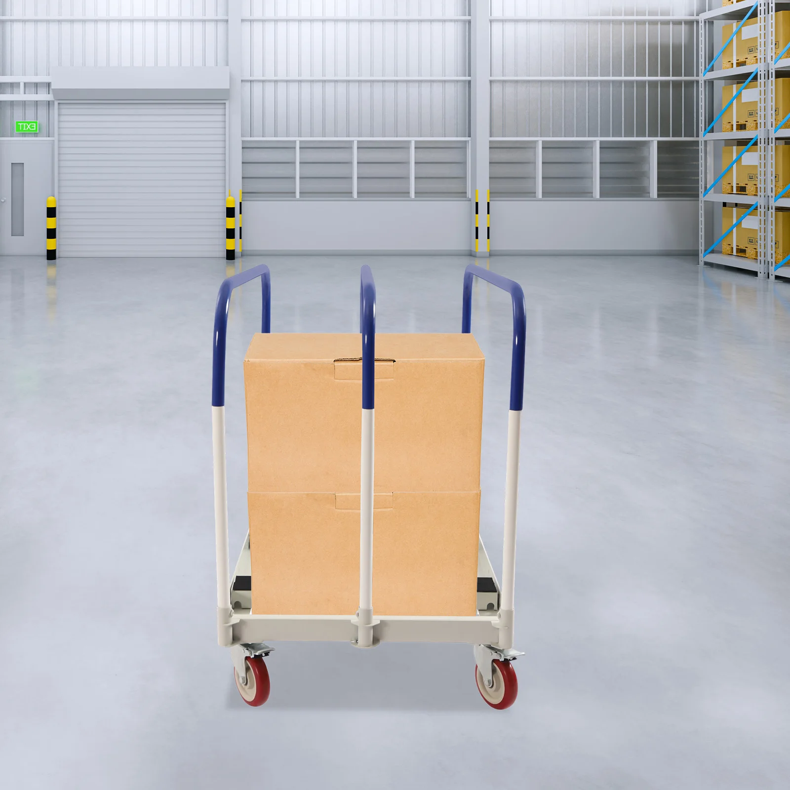 1000lbs Load-bearing Free-standing Panel Truck Blue&White Panel Cart for Hotels Banquet Halls Weddings Events