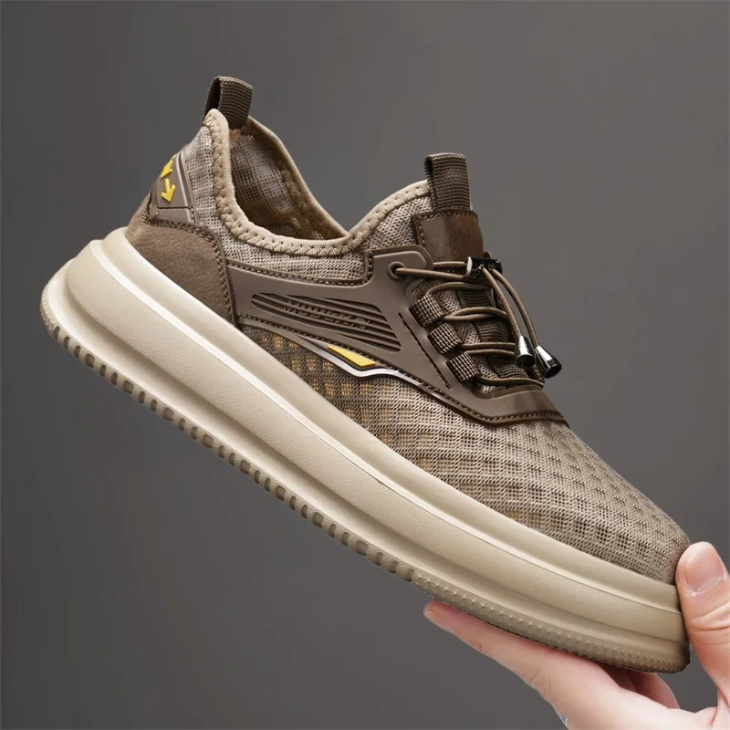 

Casual Male Shoes Dress for Men Fashion Mesh Breathable Shoe Man Sneakers Deals Comfortable Outdoor Slip On Canvas Athletic shoe