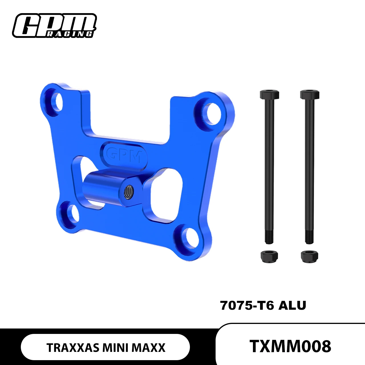 GPM 7075 سبيكة الجبهة الحاجز جبل تعزيز ل TRAXXAS Mini Maxx Mini XRT VXL 3S-108076-1