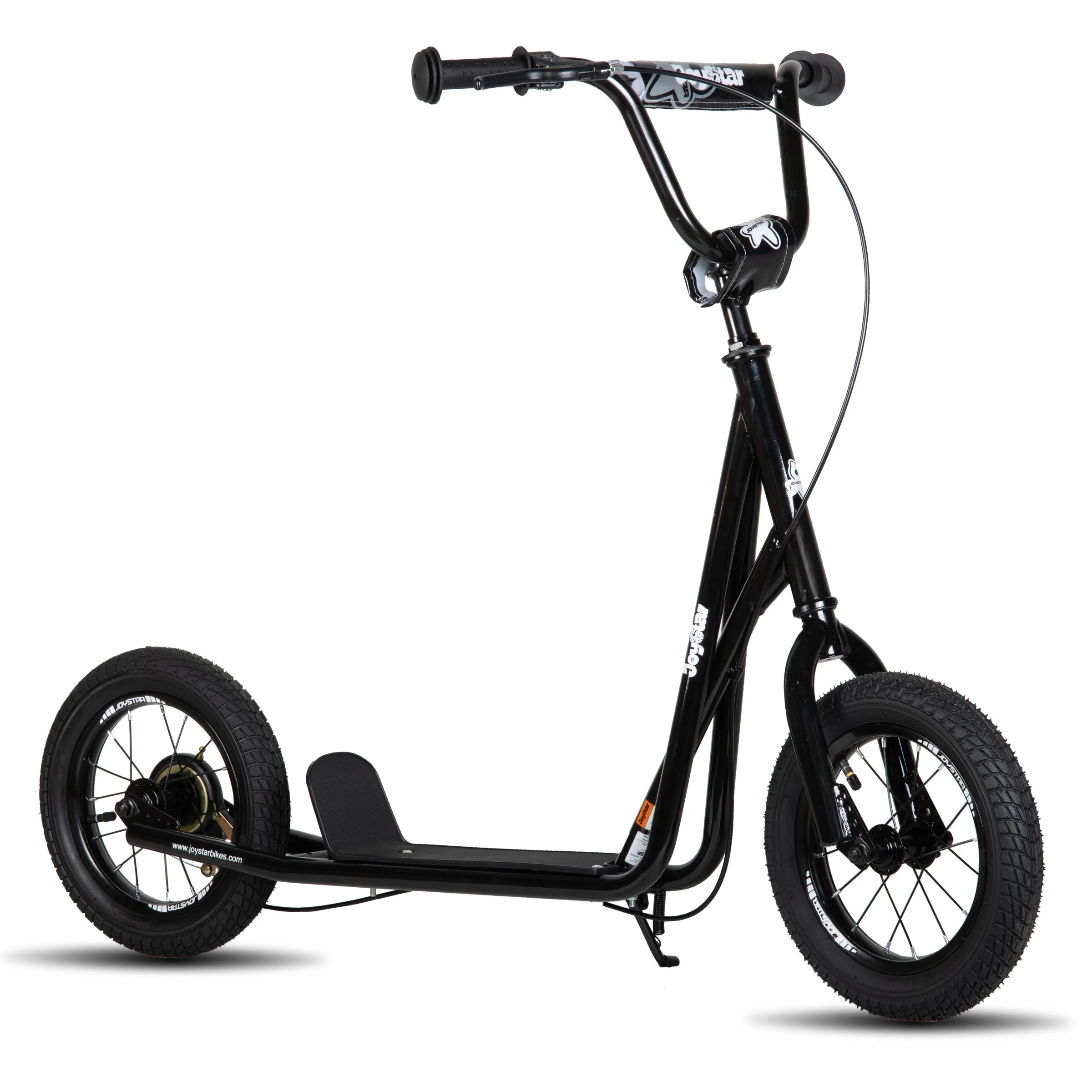 JOYSTAR Kick Scooter for Ages 5-9 Years Old Kids with 12 Inch Front and Rear Wheel, Rear V-Brake and Adjustable Handlebar, Black