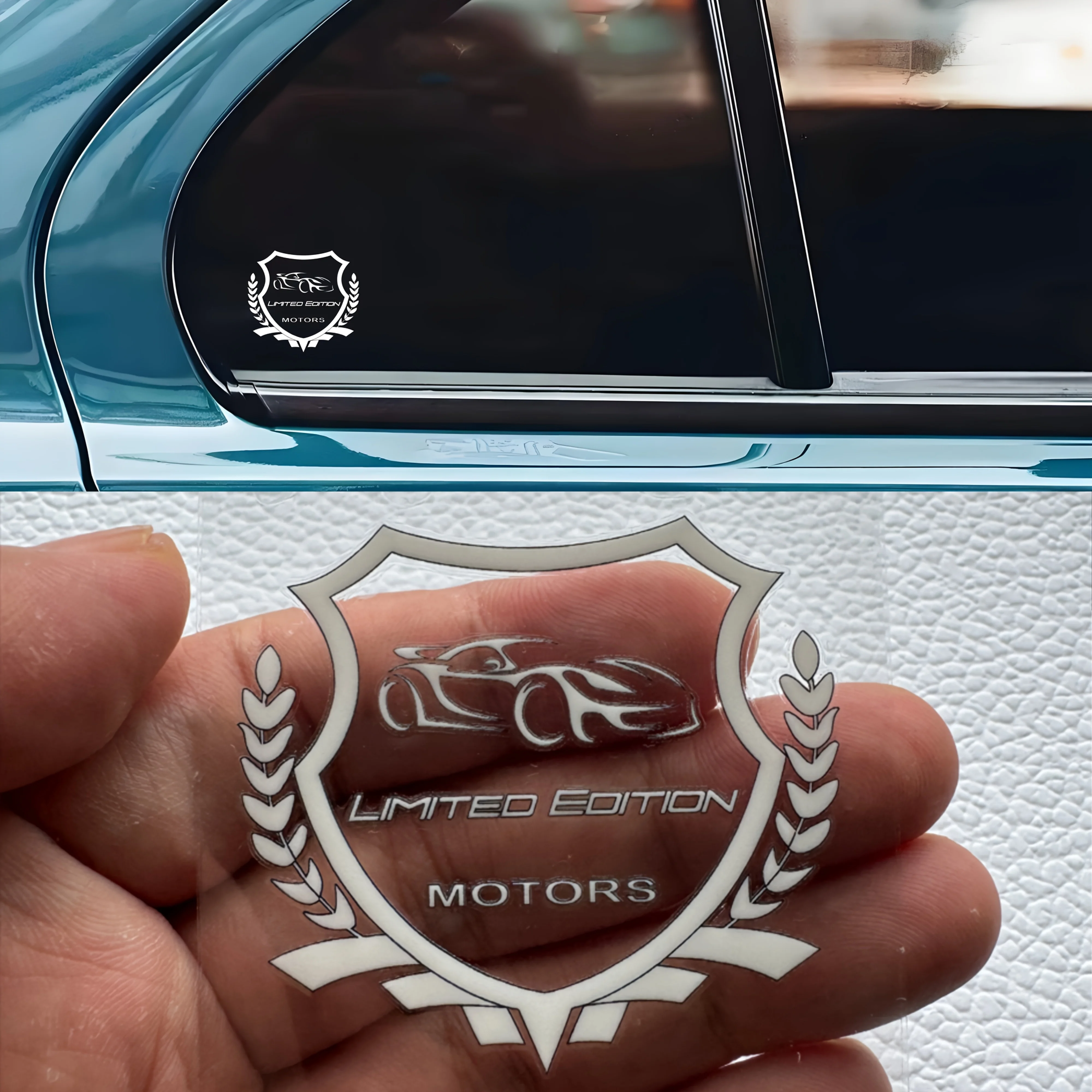

1 шт. эксклюзивная ограниченная серия наклейка на щиток двигателя (узор автомобиля + венок из лаврового дерева) водостойкая самоклеящаяся наклейка для декора автомобиля