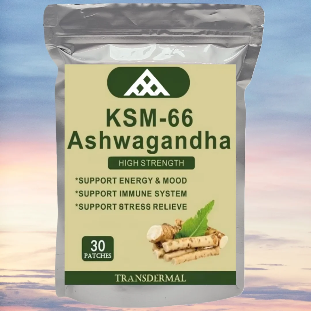 

30 Patches Ashwagandha Complex Transdermal Patches Stress Relief, Mood Enhancer