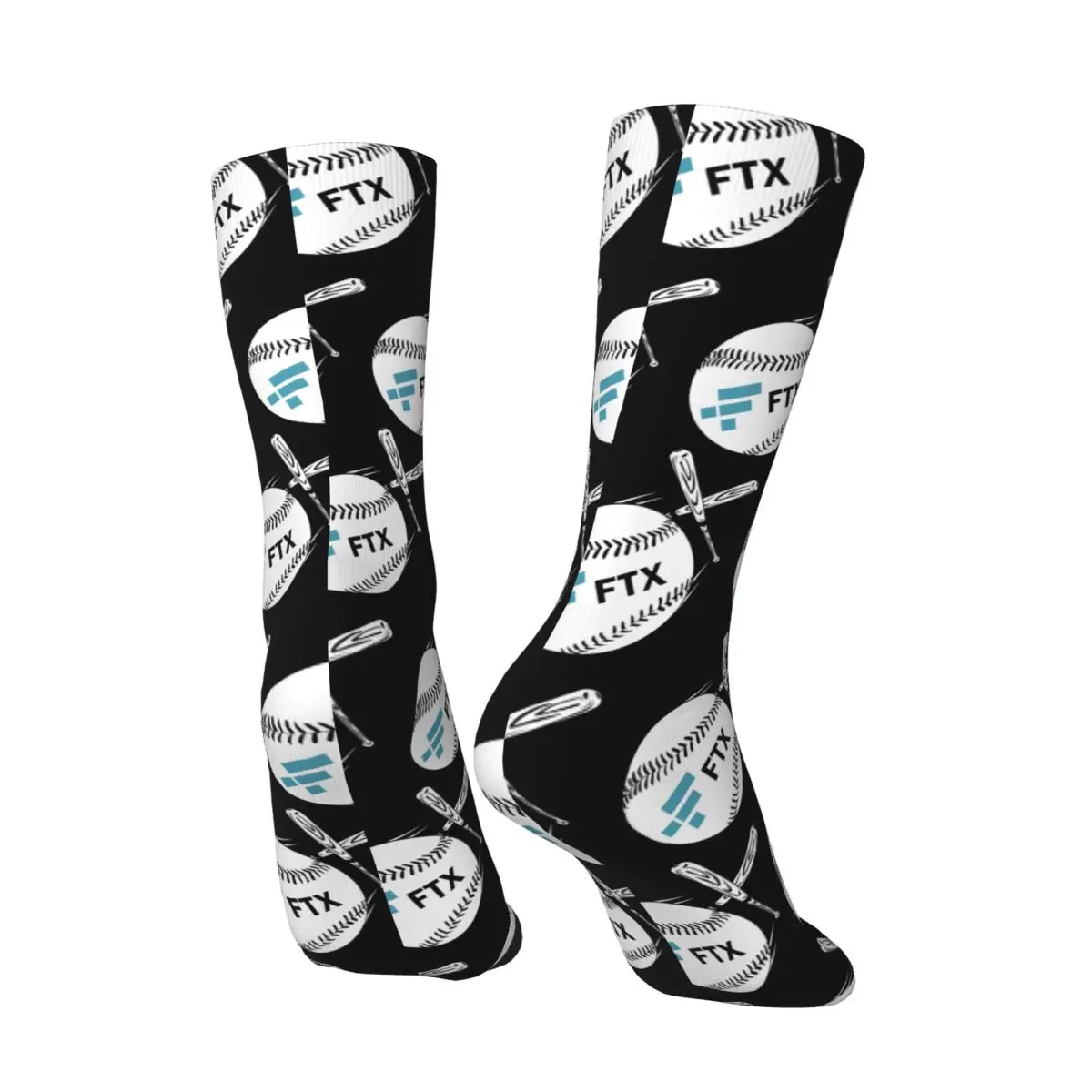 Funny Happy Men's compression Socks Awesome Retro Harajuku FTX Hip Hop Novelty Casual Crew Crazy Sock Gift Printed