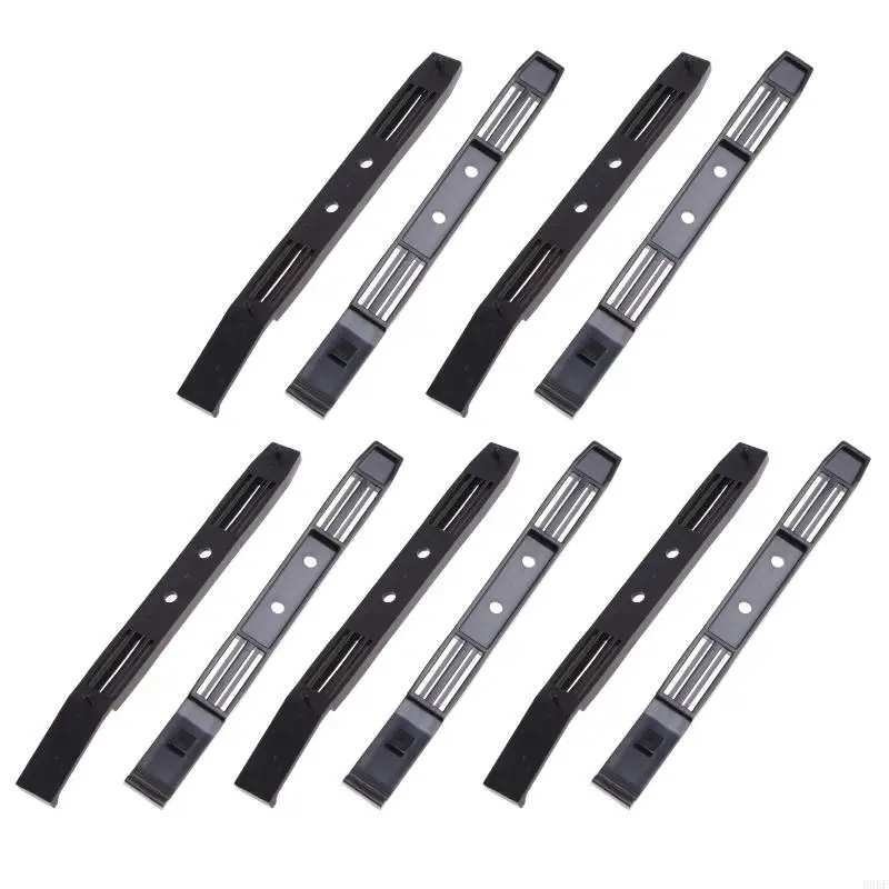 B0KF 5 Pack Chassis Hard Mounting Plastic Rails Chassis Hard Rails, Black