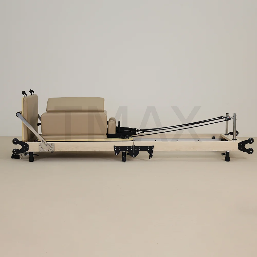

Tmax Maple Folding Pilates Reformer Portable Aluminum Folding Foldable Reformer Pilates Machine For Home Sale Reformer