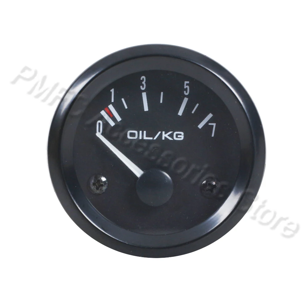 Fahrzeug Meter 12V Automobil Auto Gauge 2 "52mm Wasser Temp Öl Temp Ölpresse Kraftstoff Volt Öl presse kg Amperemeter Gauge Schwarz Shell