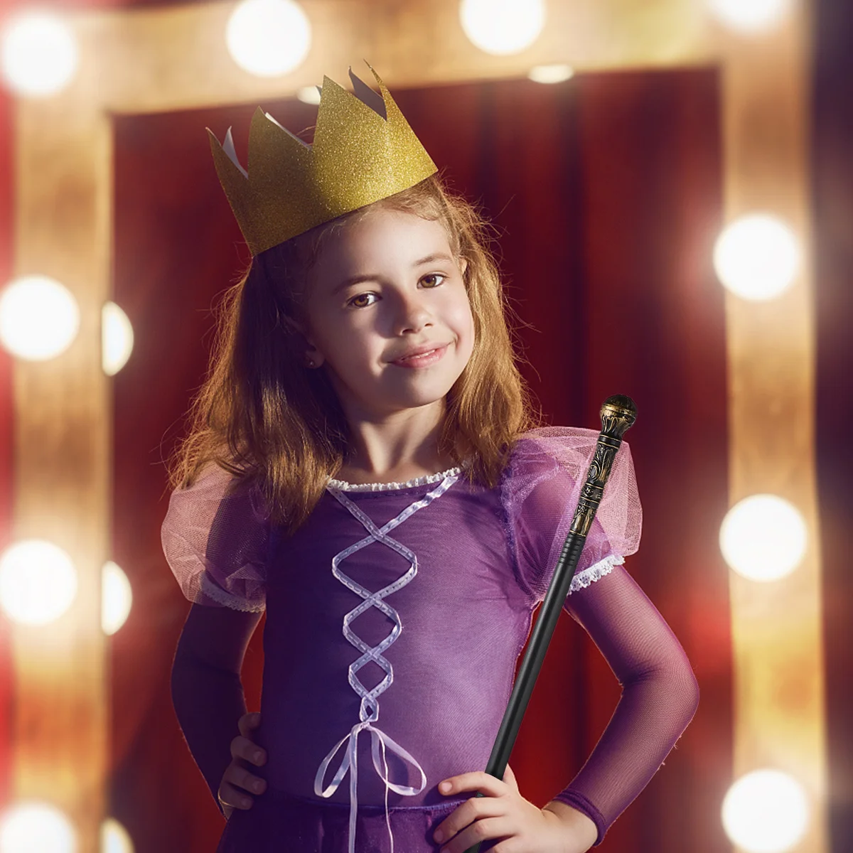 할로윈 코스튬 액세서리 우아한 드레스 지팡이 세 개의 섹션이 있는 이집트 홀로 파티 소품용