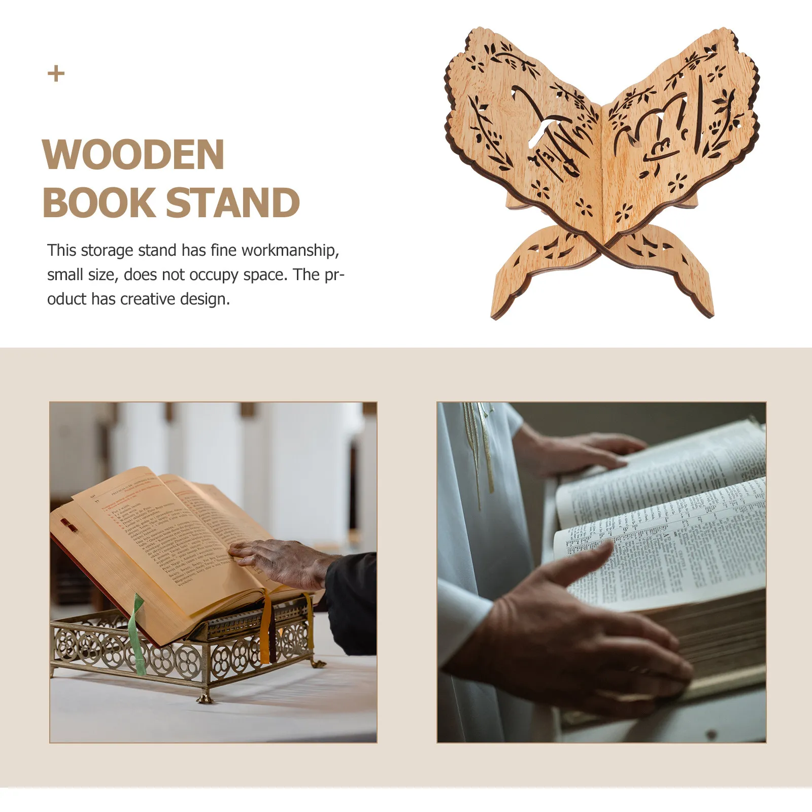 Wood Quran Book Sta…