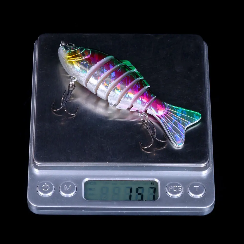 10cm 15.6g Sinking Wobblers 7 Segments Pesca Fishing Lures Multi Jointed Swimbait Hard Bait Fishing Tackle Bass Isca Crankbait