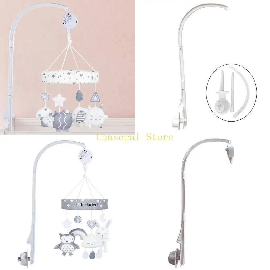 E7CE Baby Crib Mobile Bed Holder Musics Box Holder Arm Bracket Baby Bed Stents Set 26 Inch High Easy to Install
