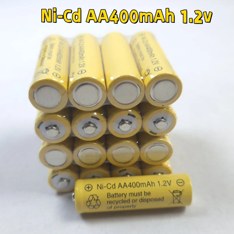 1.2V AA NiCad 400mAh Rechargeable Batteries for Solar Powered Garden Lights Lawn Lamp Ni-Cd AA Cell 1.2 Volt view 4