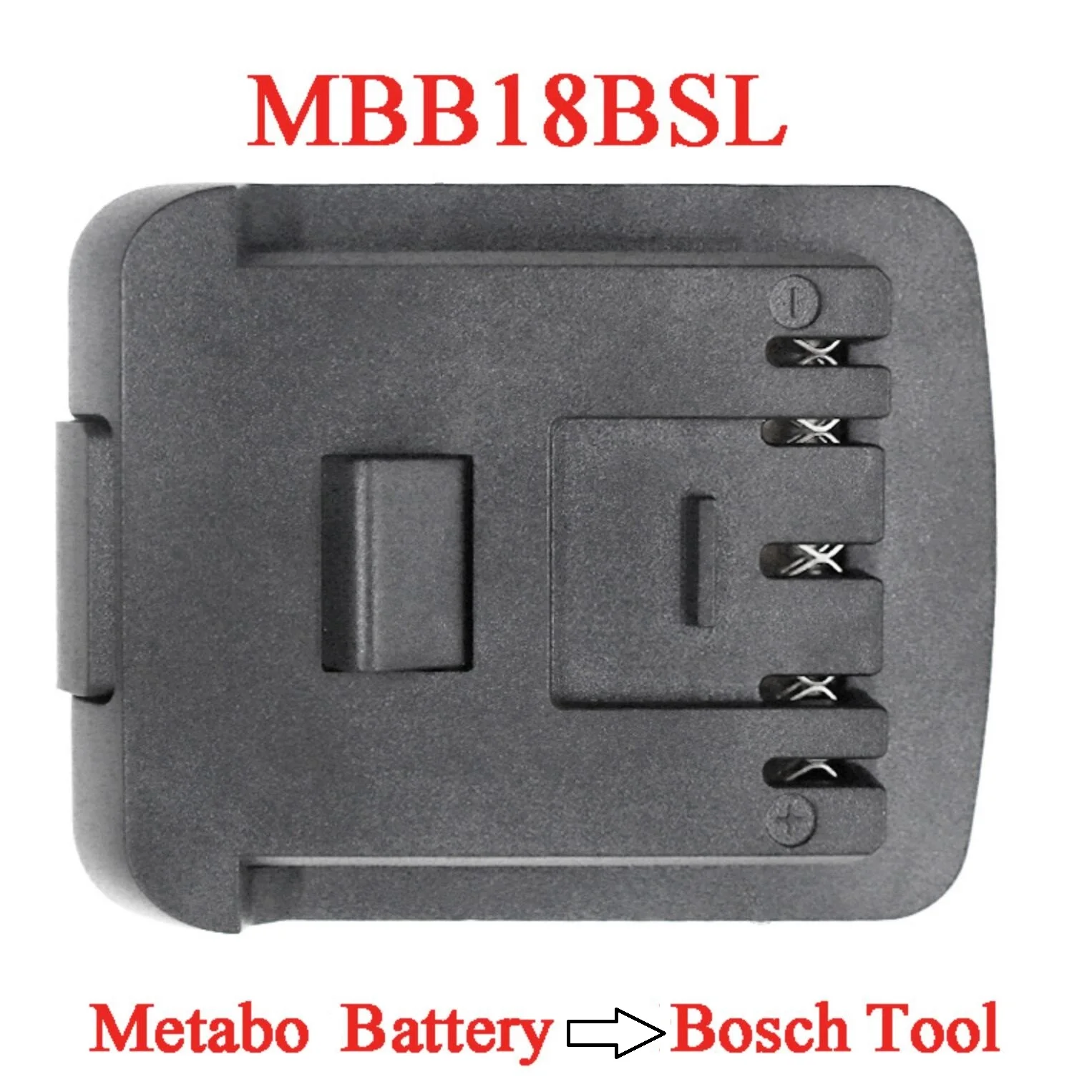 MBB18BSL adapter for Metabo 18V Lithium Battery Converter to Bosch 18V Lithium-ion Batteries Power Tools