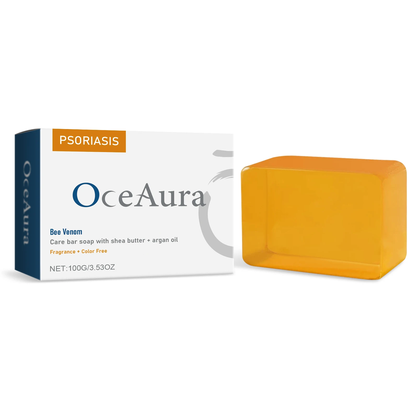 

OceAura Bee Venom Skin Care Soap Daily Moisturizes Gently Care Body Skin Redness Cleansing Soap 1pcs