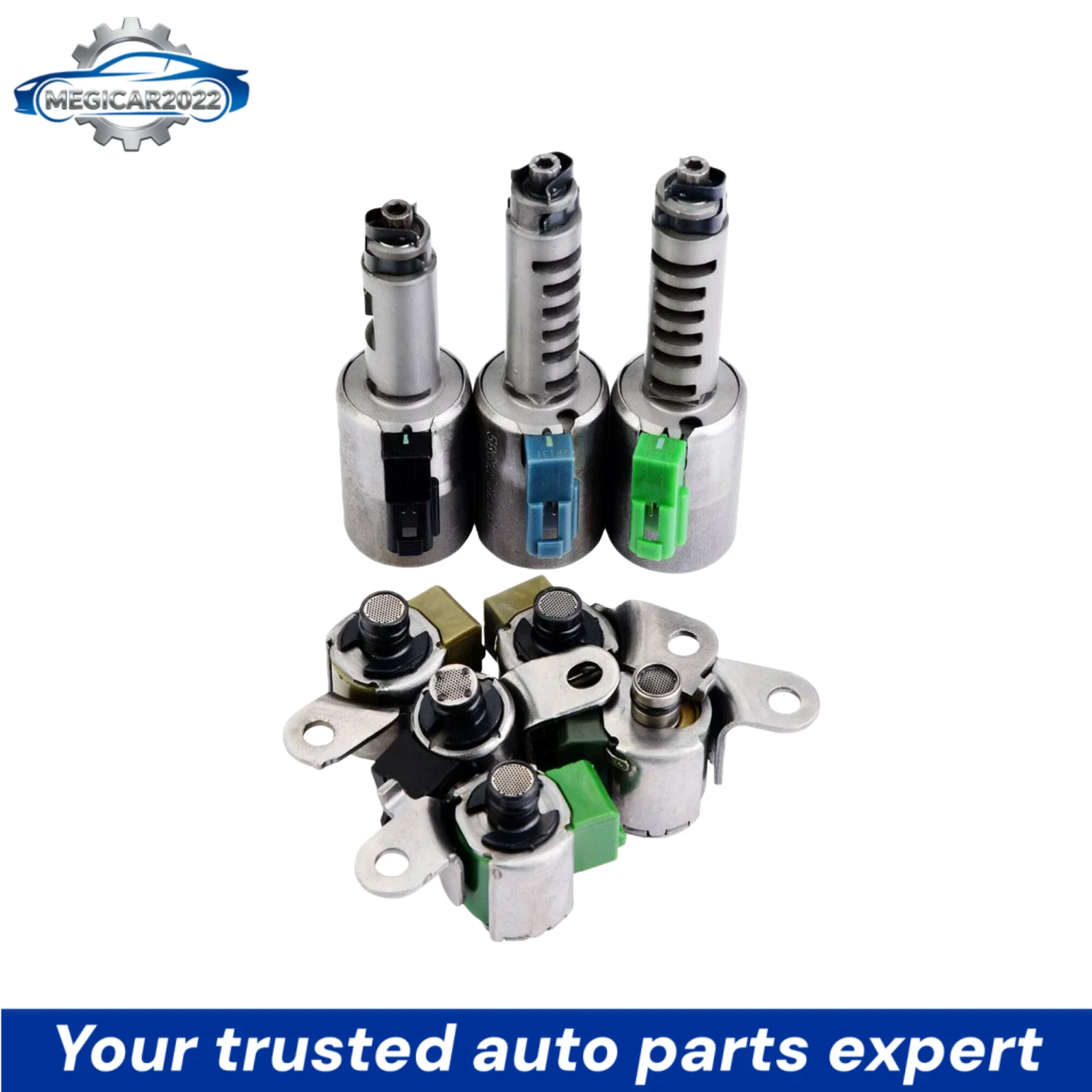 8pcs Transmission Solenoids Set For Volvo AW55-50SN AW55-51SN AF33-5 AW235 RE5F22A Solenoid Valve