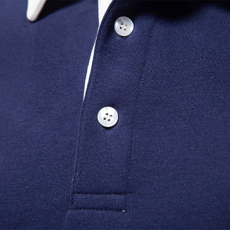 Polo à col PVD pour hommes, vêtements décontractés et sociaux, coton de qualité, long, design de mode, automne, nouveau, 2023