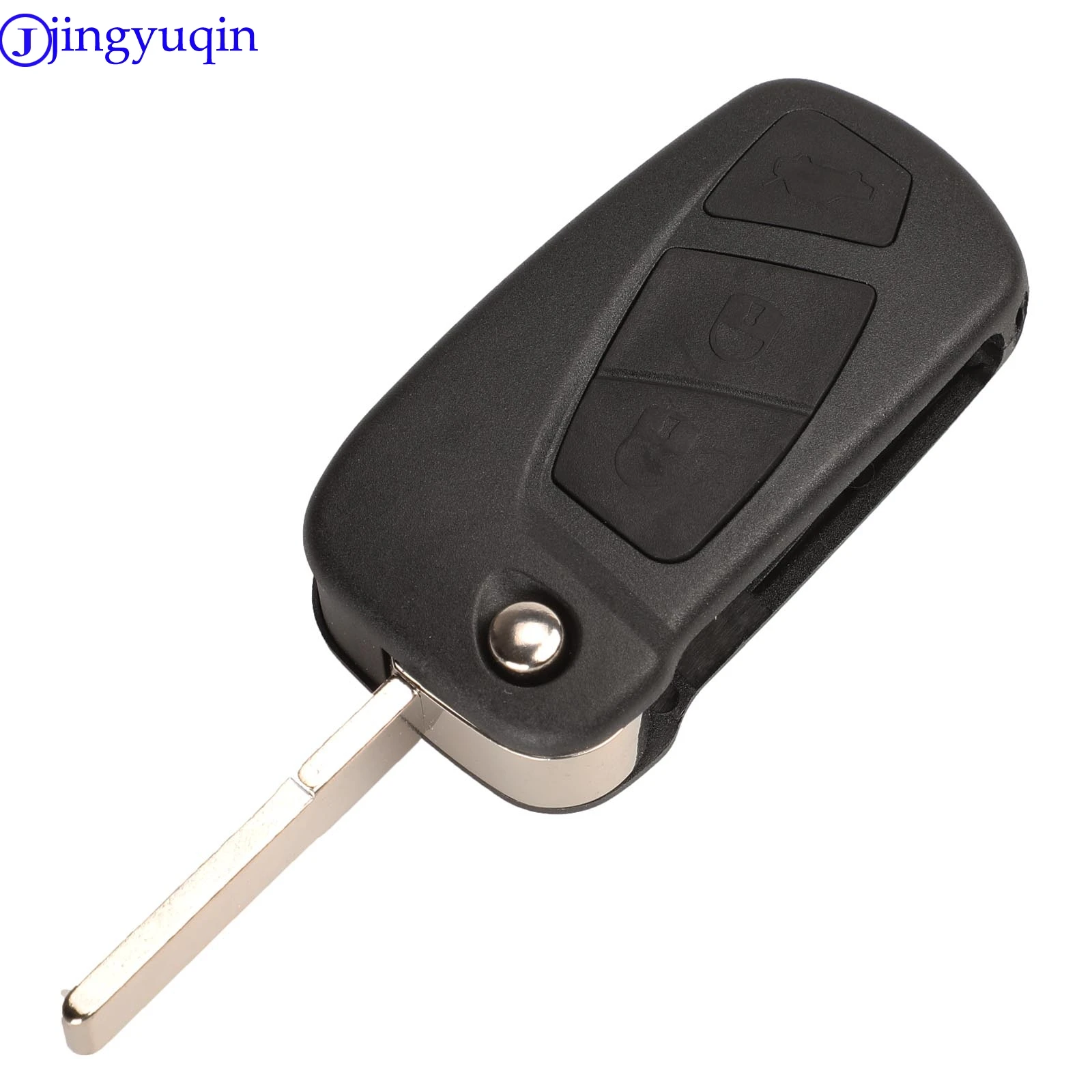 jingyuqin For Ford KA Remote Flip Key Case 3 Buttons Remote Car Key Shell Cover