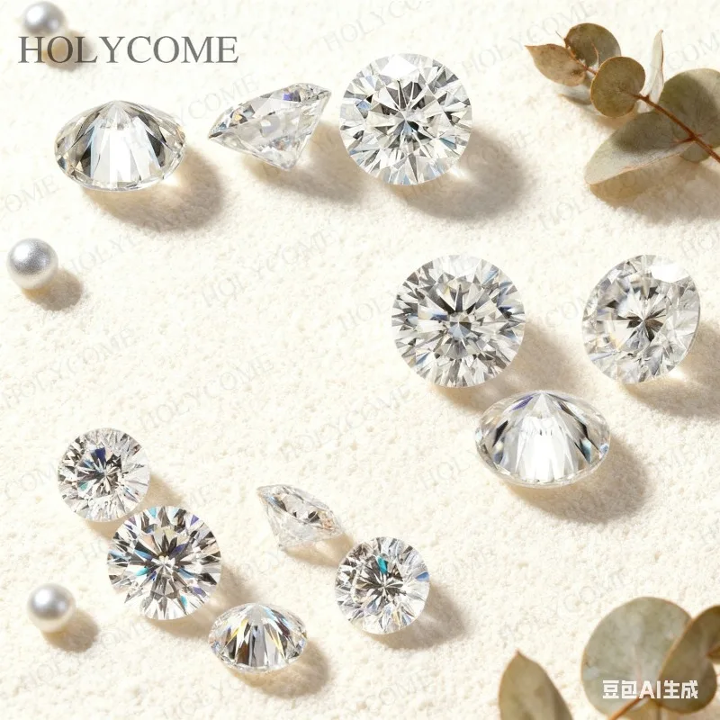 

Moissanite Stone Wholesale D Color Vvs1 Round Shape 0.1CT-10CT VVS1 With Report For Christmas Birthday Party Jewelry Presents
