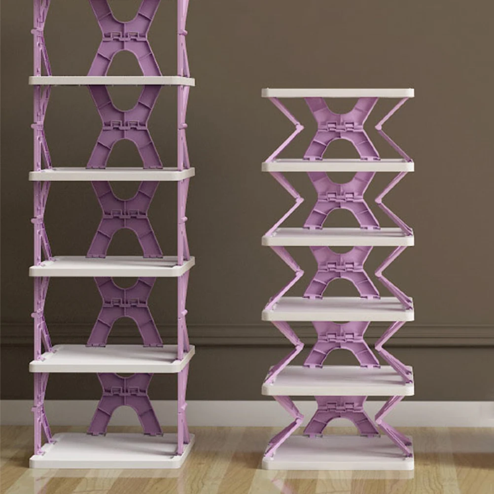 

Foldable Shoe Rack Storage ganizer Thickened Plastic Non Slip Kids Closet Wardrobe Transparent Box Entrance Shelf Stacking