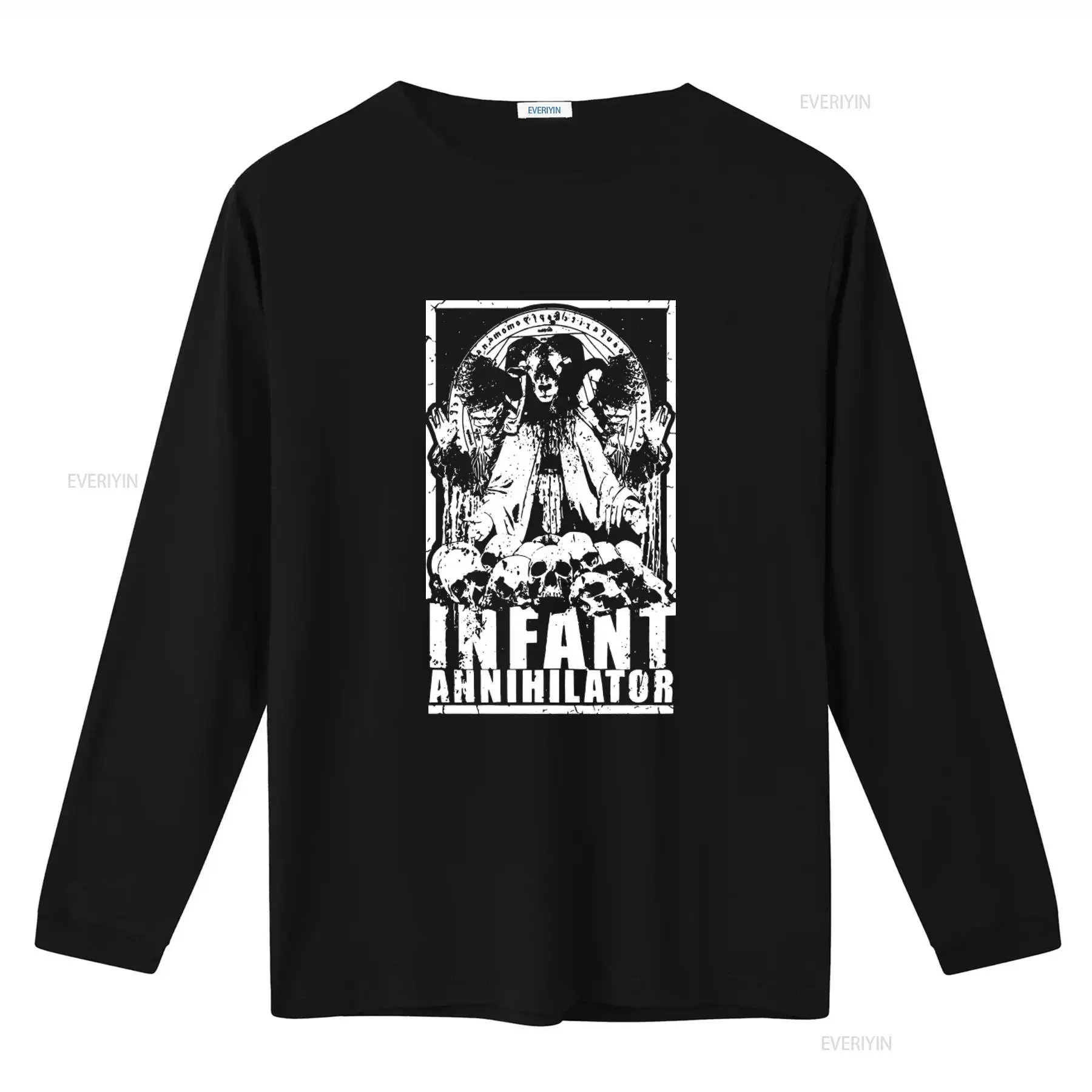 INFANT ANNIHILATOR Goat Lord T Shirt Heavy Metal Style with Skull Design for Bold Fashion Statements vintage Washed homme
