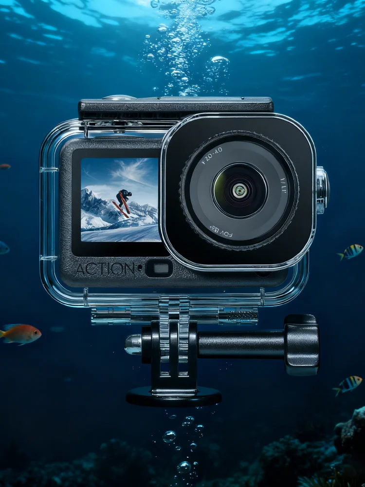 Obudowa do nurkowania 60m dla DJI Osmo Action 6, wodoszczelna obudowa podwodna, ochronna osłona do nurkowania, mocowanie, akcesoria do Action 6 — zdjęcie produktu 7