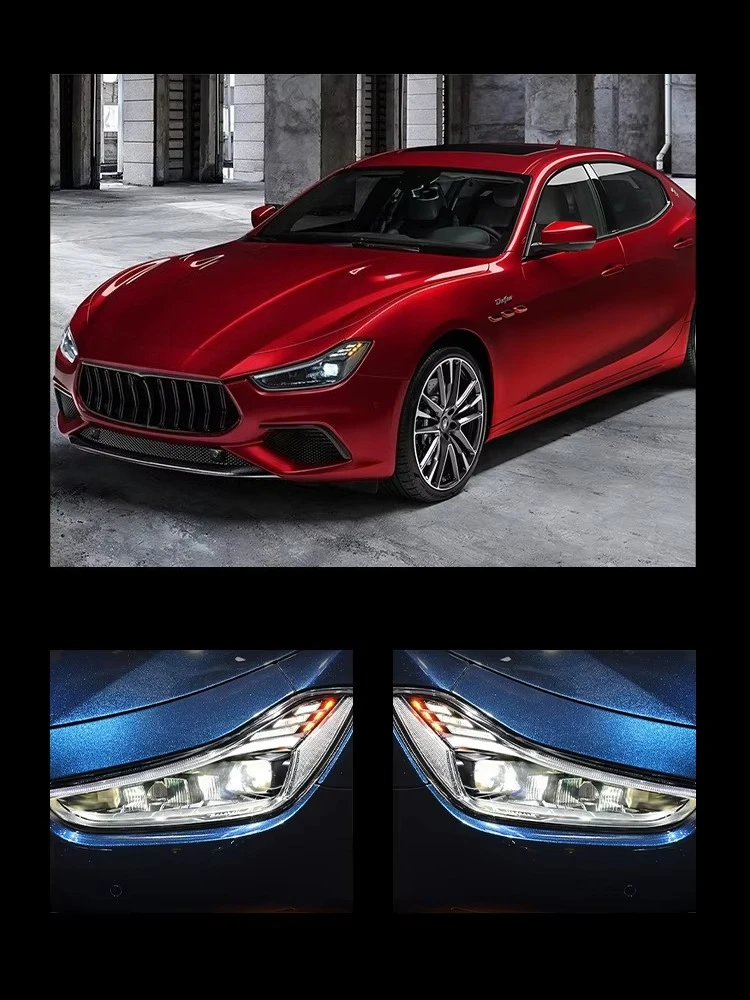 Car for 2014-2019 Models Head Light'Maserati Ghibli Head Lamp Upgrade New Style Front Light Full LED Headlight Car Accessories 2