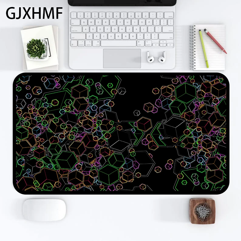 Colored square Mausepad square Desk Mat Gaming Mat Pad on The Table Office Gamer Accessories Keyboard Mat Mouse Pad Mouse Carpet
