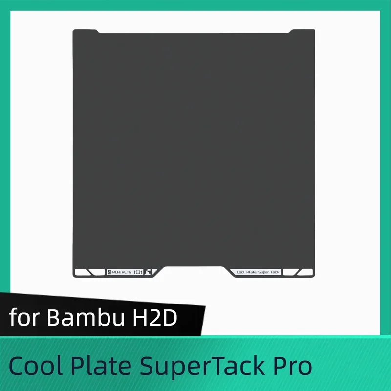 For Bambu Cool Plate SuperTack Pro PEI with Coating Build Plate with Bambu QR Code Designed for PLA and PETG Cool PEI for 3D lab