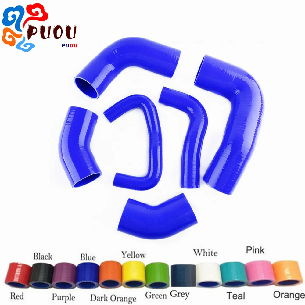 

Silicone Intercooler Turbo Hose Kit Fit 01-07 Mitsubishi Lancer EVO 7/8/9 CT9A 2.0L 4G63